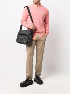 Versace pull à logo brodé