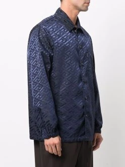 Versace surchemise à imprimé Greca