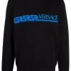 Versace pull Greca à logo intarsia