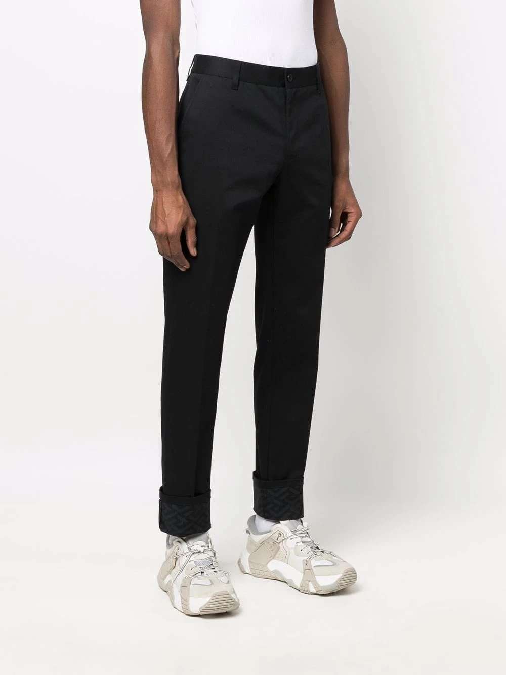 Versace Prix Avantageux Pantalon chino à imprimé La Greca homme 5 Versace pantalon chino à imprimé La Greca