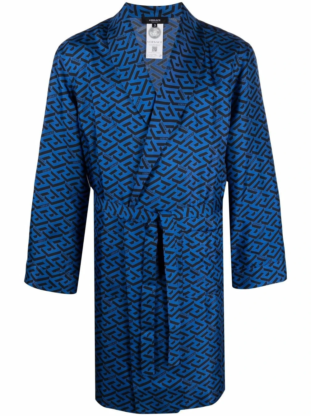 50% Off De Vente Versace Robe de chambre en soie à logo loungewear homme 3 Versace robe de chambre en soie à logo