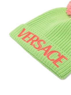 Versace bonnet à logo brodé