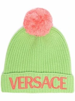 Versace bonnet à logo brodé