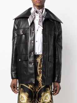 Versace foulard en soie à imprimé Greca