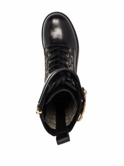 Réduction Versace Bottines La Greca à motif monogrammé bottes femme 9 Versace bottines La Greca à motif monogrammé