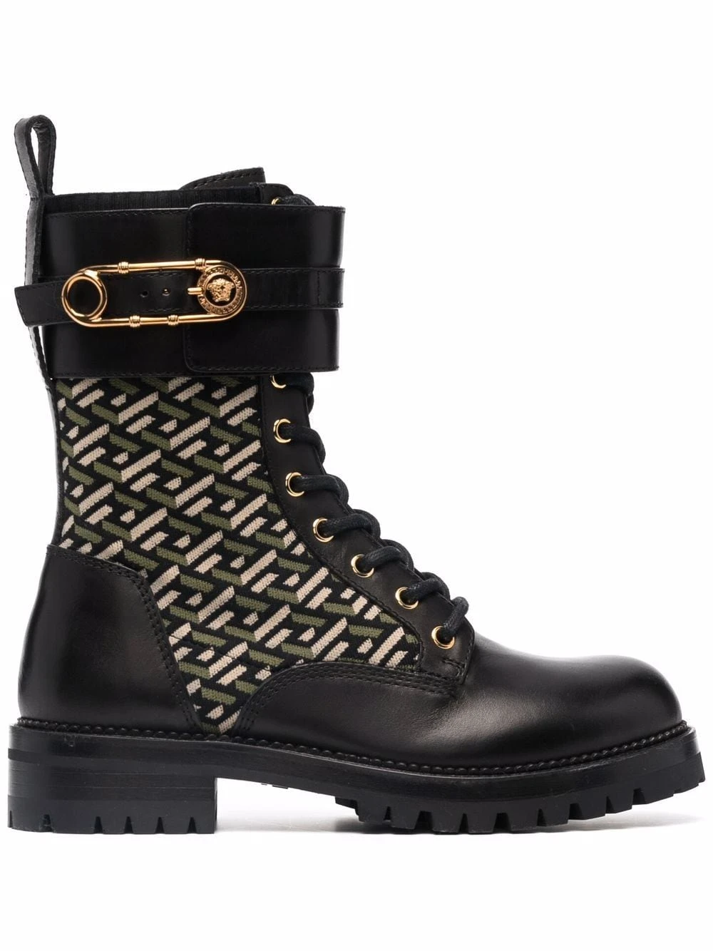 Réduction Versace Bottines La Greca à motif monogrammé bottes femme 3 Versace bottines La Greca à motif monogrammé