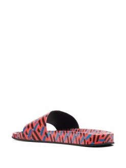 Versace claquettes à logo imprimé