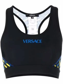 Versace brassière de sport à logo imprimé
