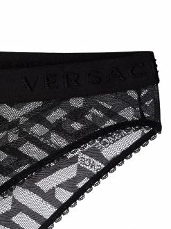 Versace culotte La Greca à effet de transparence