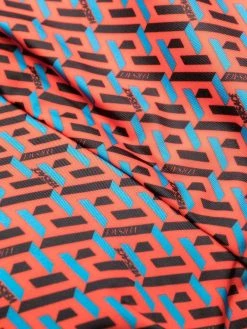 Versace maillot de bain à logo imprimé