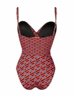 Versace maillot de bain à logo imprimé