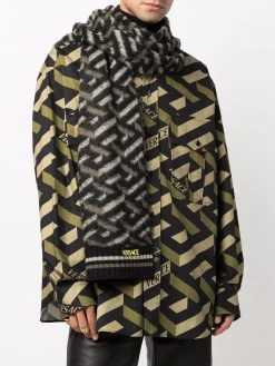 Versace écharpe à motif géométrique