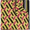 Versace écharpe en maille intarsia