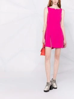 Versace robe sans manches à encolure carrée