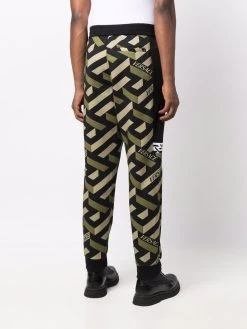Versace pantalon Greca à logo imprimé