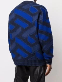 Versace pull La Greca en jacquard