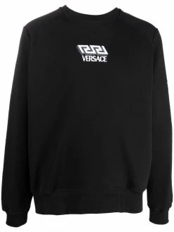 Versace sweat à logo brodé