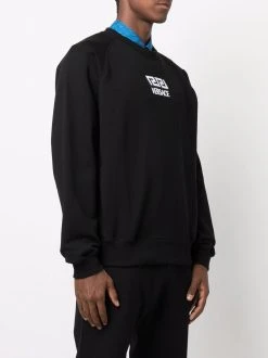Versace sweat à logo brodé