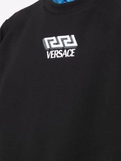 Versace sweat à logo brodé
