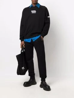 Versace sweat à logo brodé