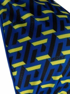 Versace haut de bikini à motif monogrammé