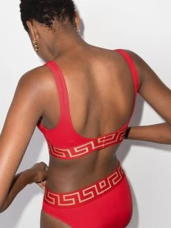Versace Greca triangle bikini top