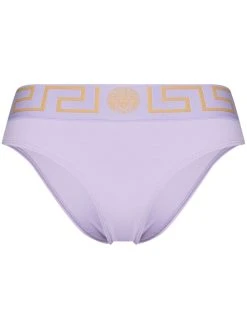 Versace bas de bikini à bords Greca