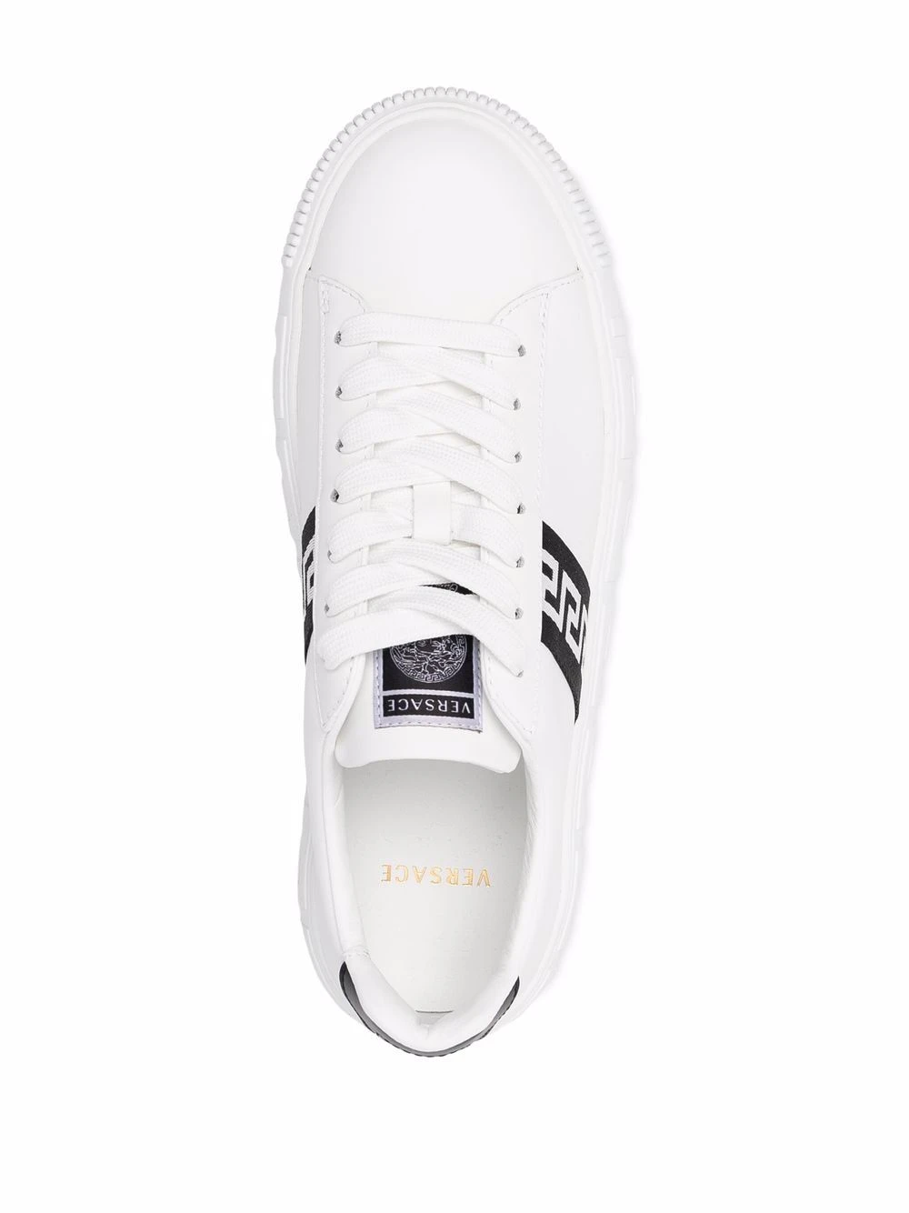 Qualité Excellente Versace Baskets Greca à lacets femme 6 Versace baskets Greca à lacets