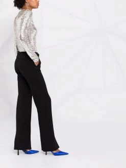 Versace Pantalon ceinturé à fentes sur le devant 50% Off De Vente pantalons taille haute femme 13 Versace pantalon ceinturé à fentes sur le devant