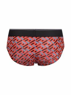 Versace slip à imprimé Greca