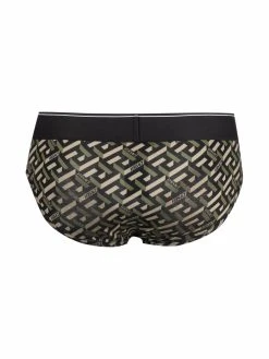 Versace slip à imprimé Greca