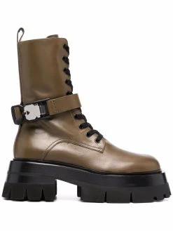 Versace bottines en cuir