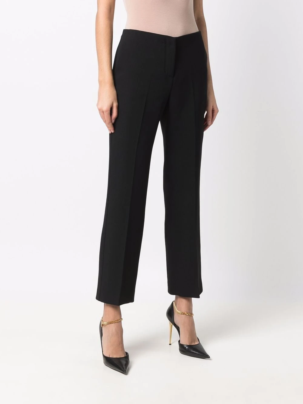 Prix Abordable Versace Pantalon court à plis marqués pantalons de costume femme 5 Versace pantalon court à plis marqués
