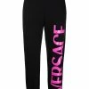 Versace Pantalon de jogging à logo imprimé Prix Incroyables pantalons de survêtement femme 1 Versace pantalon de jogging à logo imprimé