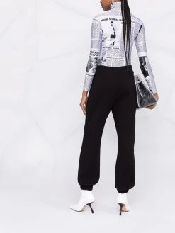 Versace pantalon de jogging à logo imprimé