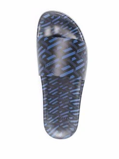 Versace claquettes à imprimé Greca