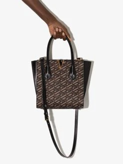 Versace sac à main La Greca Signature en cuir