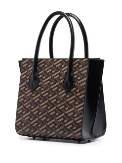 Versace sac à main La Greca Signature en cuir