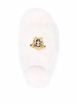 Versace claquettes Medusa Head en fourrure artificielle