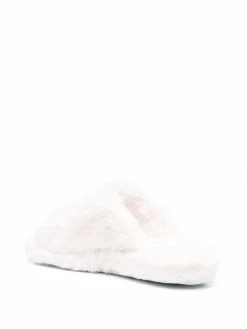 Versace claquettes Medusa Head en fourrure artificielle