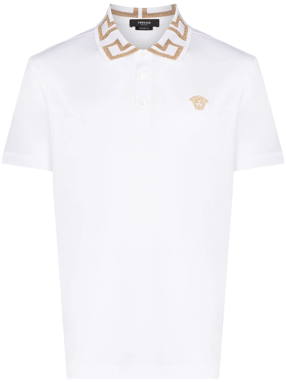 Qualité absolue Versace Greca collar polo shirt polos homme 3 Versace Greca-collar polo shirt