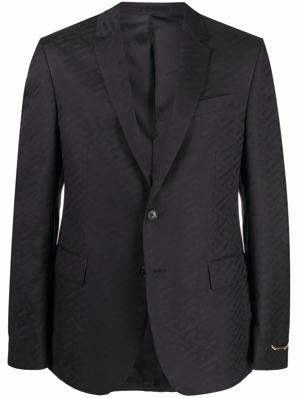 Versace Remise En Ligne Blazer La Greca à simple boutonnage blazers homme 3 Versace blazer La Greca à simple boutonnage