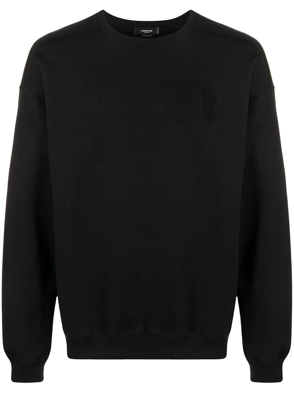 Rabais Versace Logo embroidered cotton sweatshirt homme 3 Versace logo-embroidered cotton sweatshirt