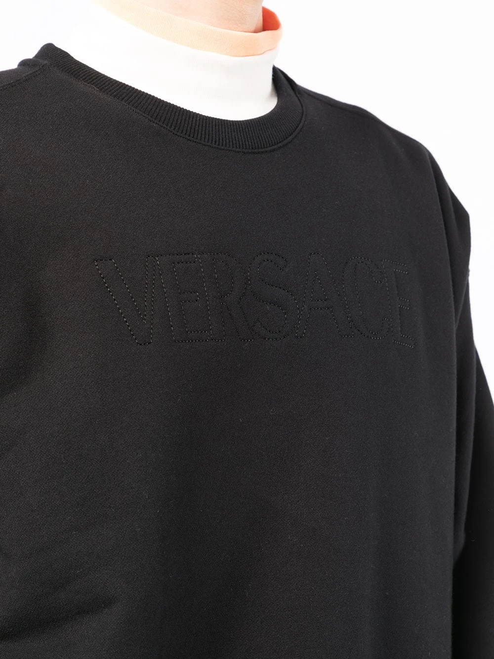 Rabais Versace Logo embroidered cotton sweatshirt homme 7 Versace logo-embroidered cotton sweatshirt