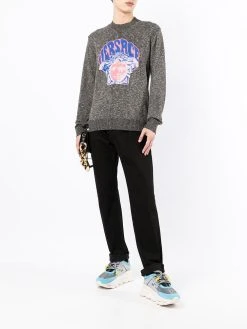 Versace jean droit à taille haute