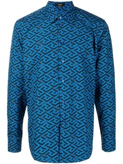 Versace chemise boutonnée à logo