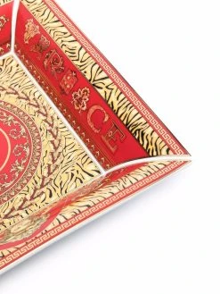 Versace assiette carrée Virtus Holiday 28 cm