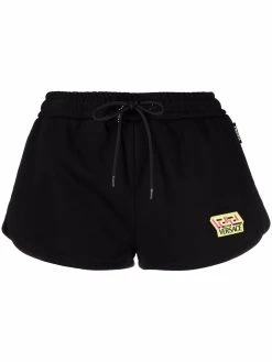 Versace short de sport à patch logo