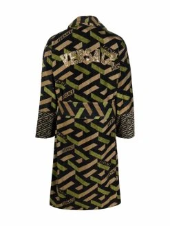 Versace peignoir La Greca en coton