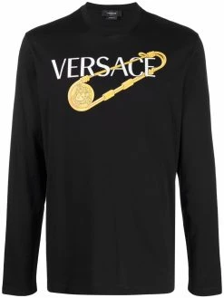 Versace pull à logo imprimé